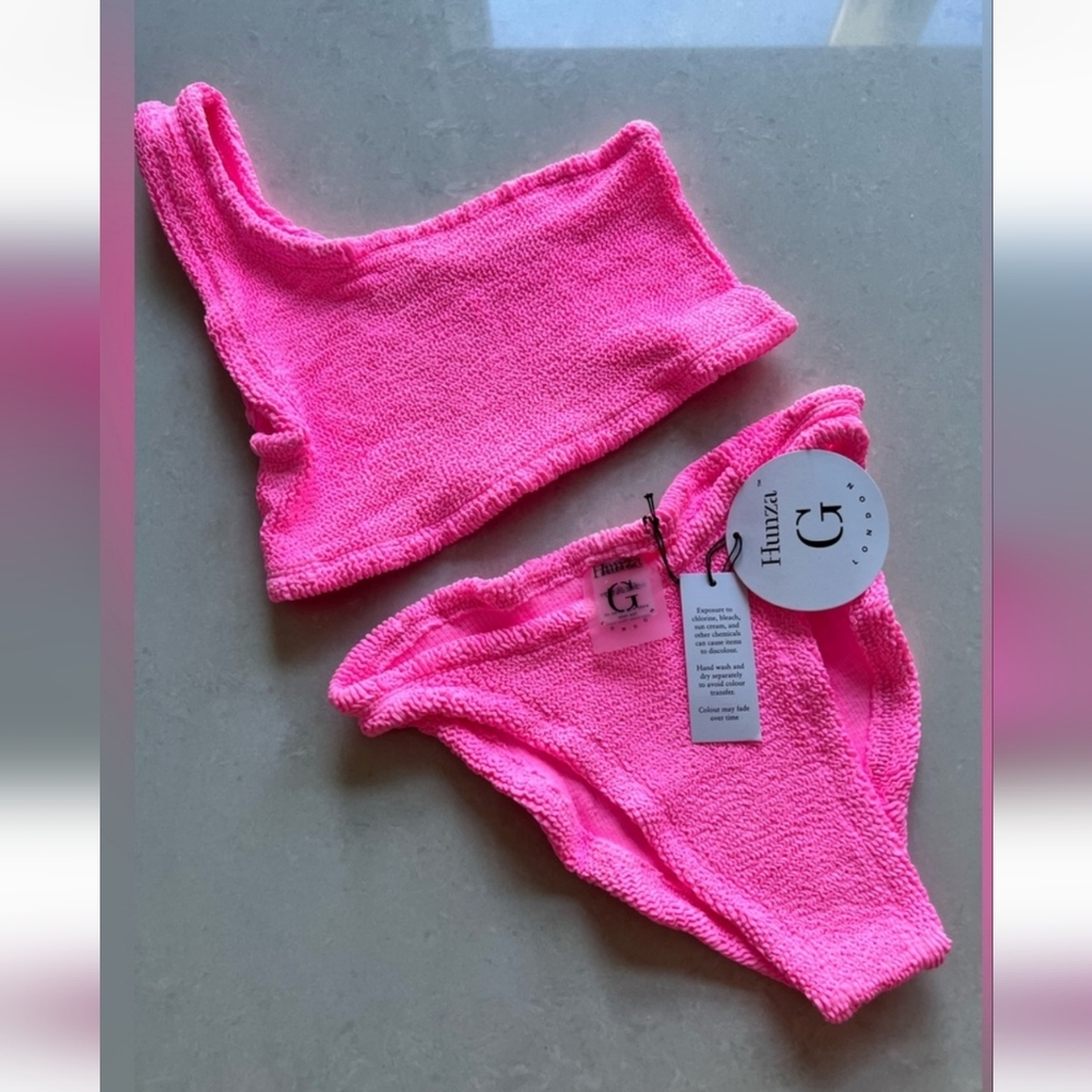 Hunza G Hot Pink Bikini Set